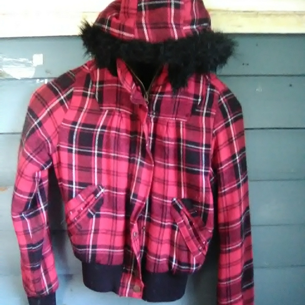 Plaid jacket womens